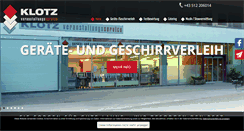 Desktop Screenshot of klotz-veranstaltungsservice.at