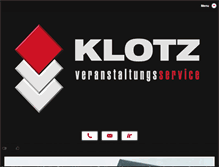 Tablet Screenshot of klotz-veranstaltungsservice.at