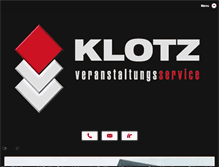 Tablet Screenshot of m.klotz-veranstaltungsservice.at